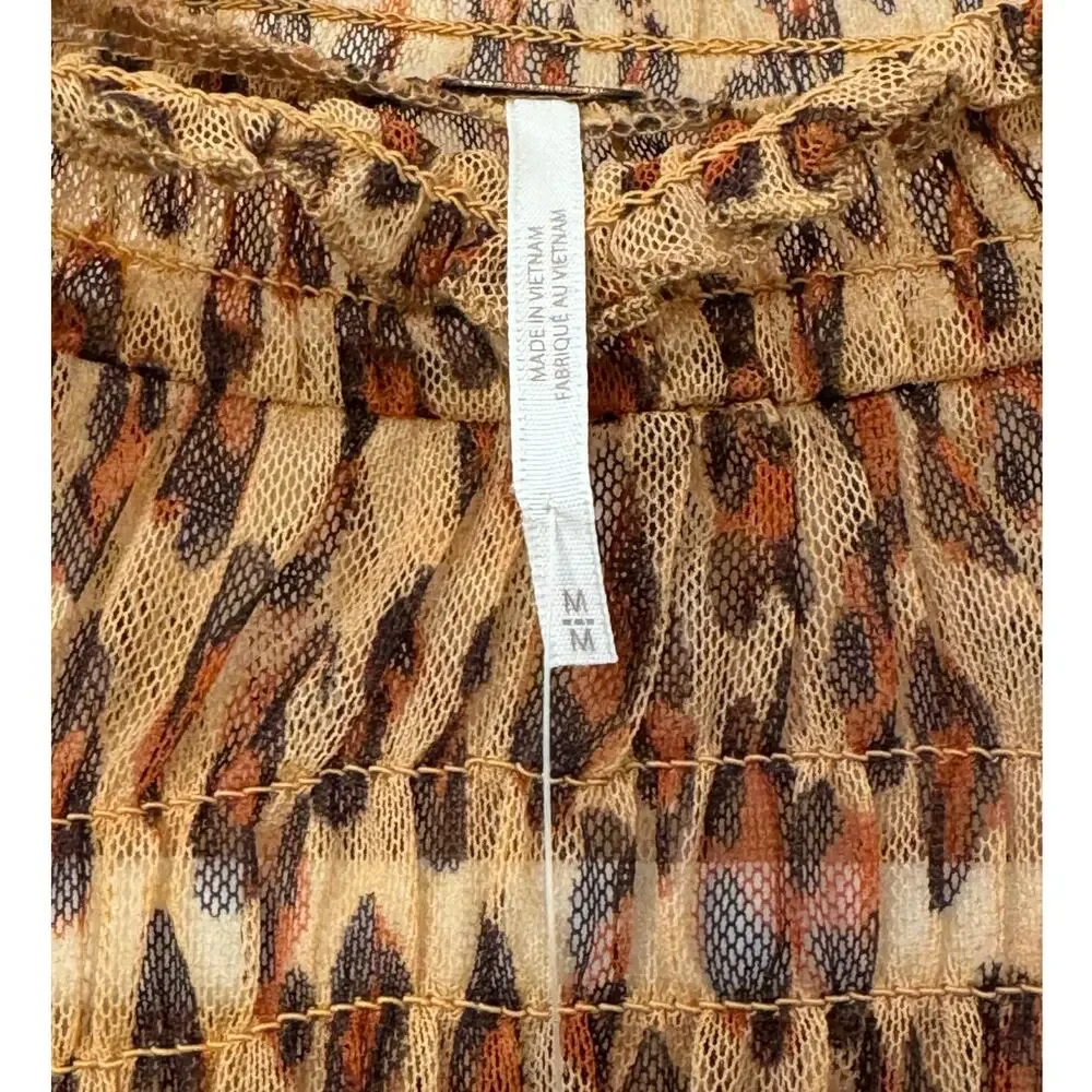 NWT Free People‎ Hello There Top in Leopard